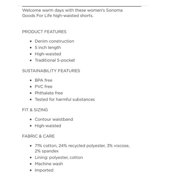 SONOMA WOMEN 18 GOLDEN YELLOW HIGH RISE BUTTON FLY RAW HEM DENIM SHORTS. - Picture 12 of 12